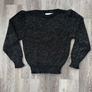 ✨Gorgeous Vintage Black Knit Sweater with a Bit of Sparkle